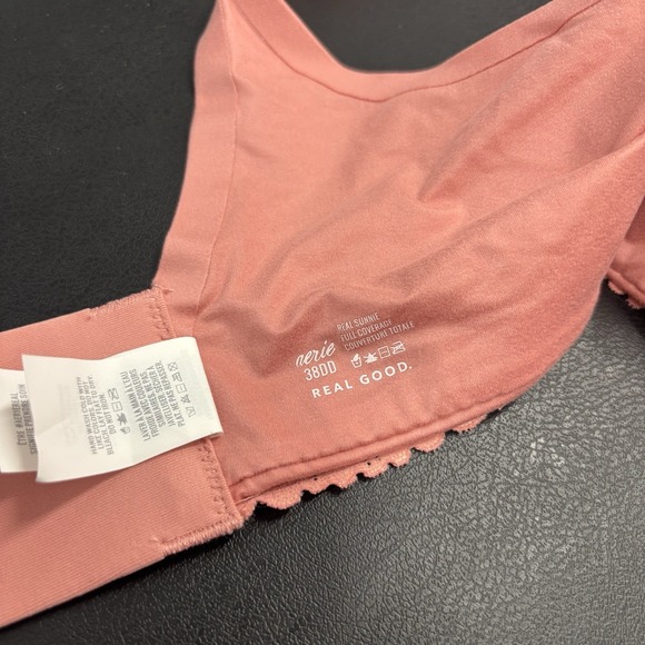 Aerie 38DD Real Sunnis Full Coverage Bra Pink‎ Floral Underwire - Picture 5 of 5